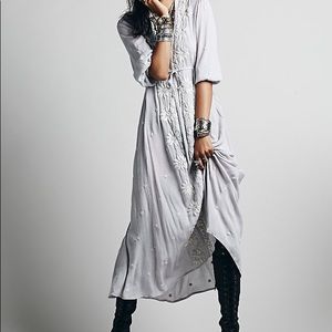 Free People Fable Dress NWOT Dove Grey